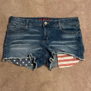Arizona American flag jean shorts